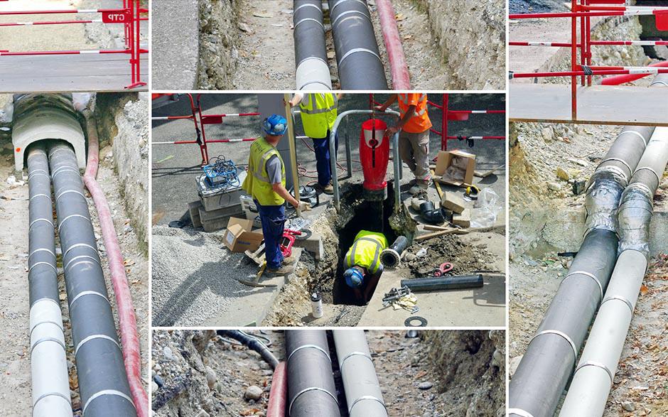 canalisation egout Lardy